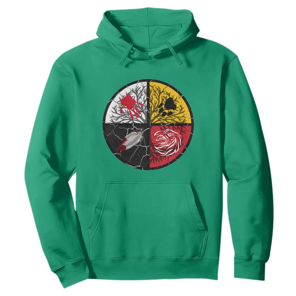 Native American Medicine Wheel MMIW Hoodie TS14 Irish Green Print Your Wear