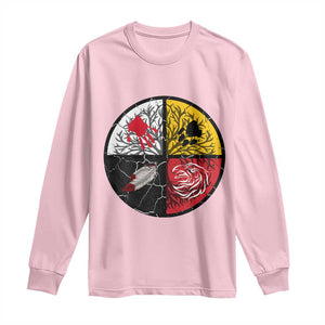 Native American Medicine Wheel MMIW Long Sleeve Shirt TS14 Light Pink Print Your Wear