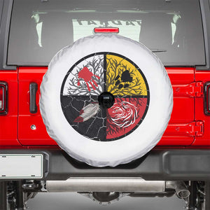 Native American Medicine Wheel MMIW Spare Tire Cover TS14 White Print Your Wear