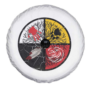 Native American Medicine Wheel MMIW Spare Tire Cover TS14 Print Your Wear