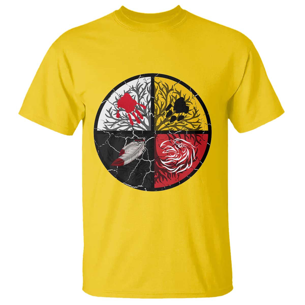 Native American Medicine Wheel MMIW T Shirt TS14 Daisy Print Your Wear