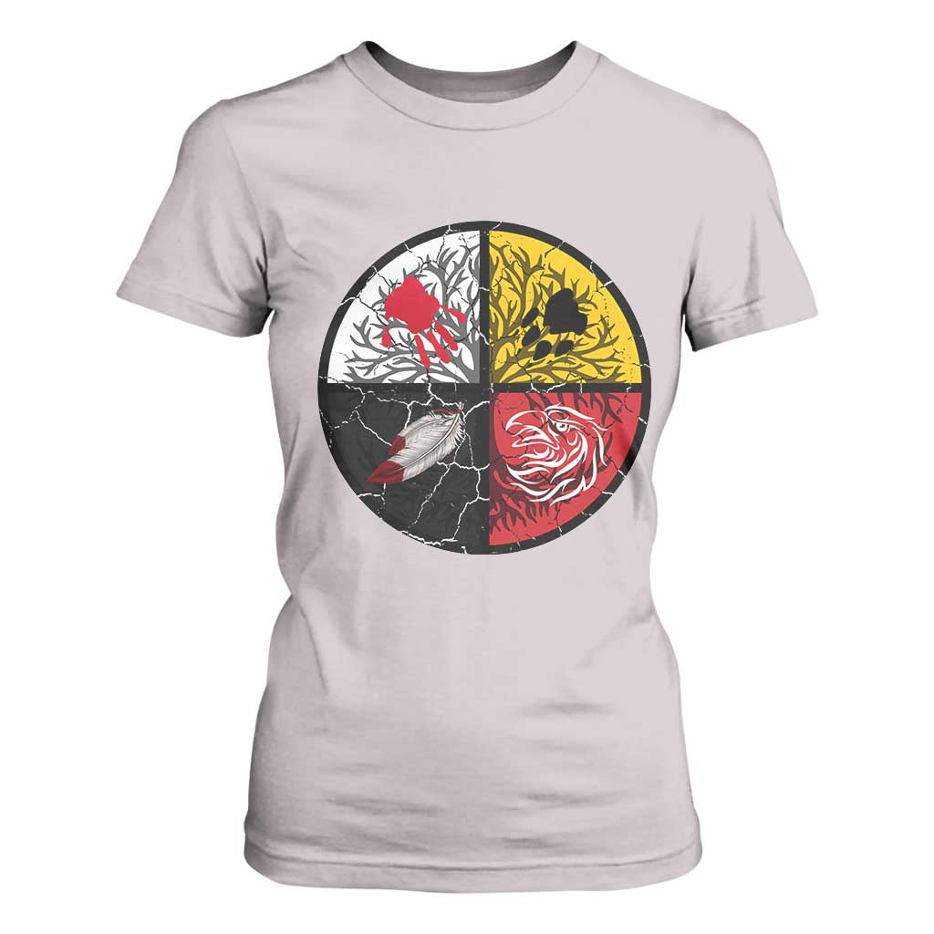 Native American Medicine Wheel MMIW T Shirt For Women TS14 Ice Gray Print Your Wear