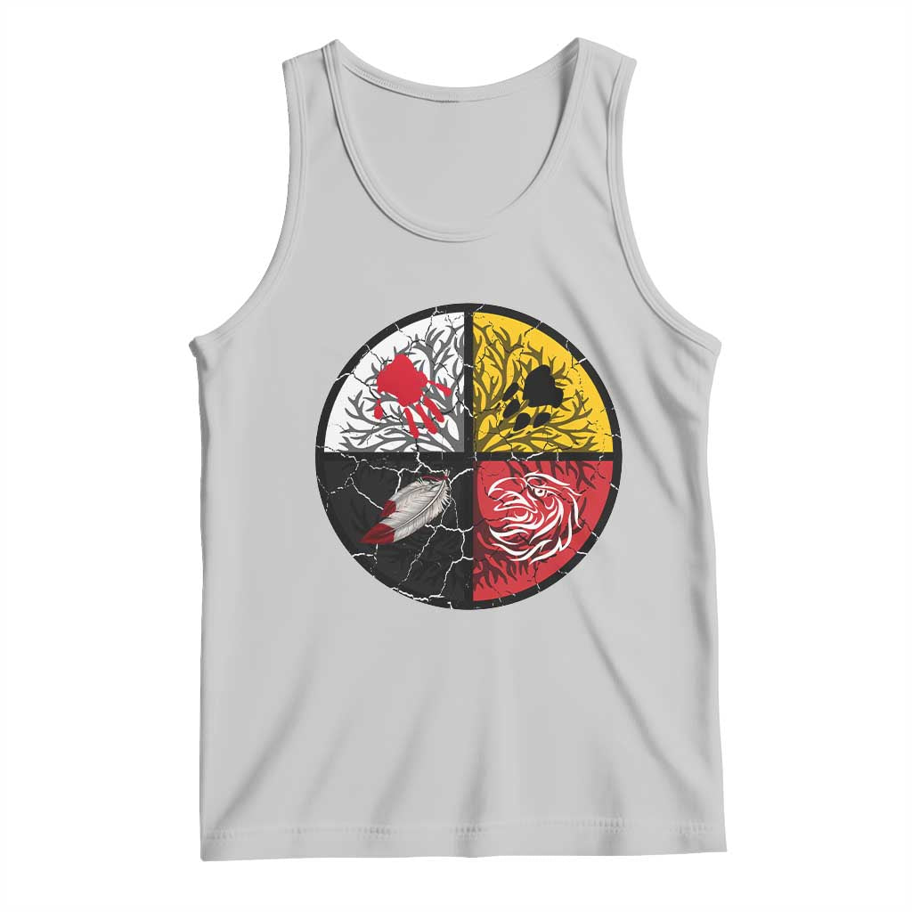 Native American Medicine Wheel MMIW Tank Top TS14 Ash Print Your Wear