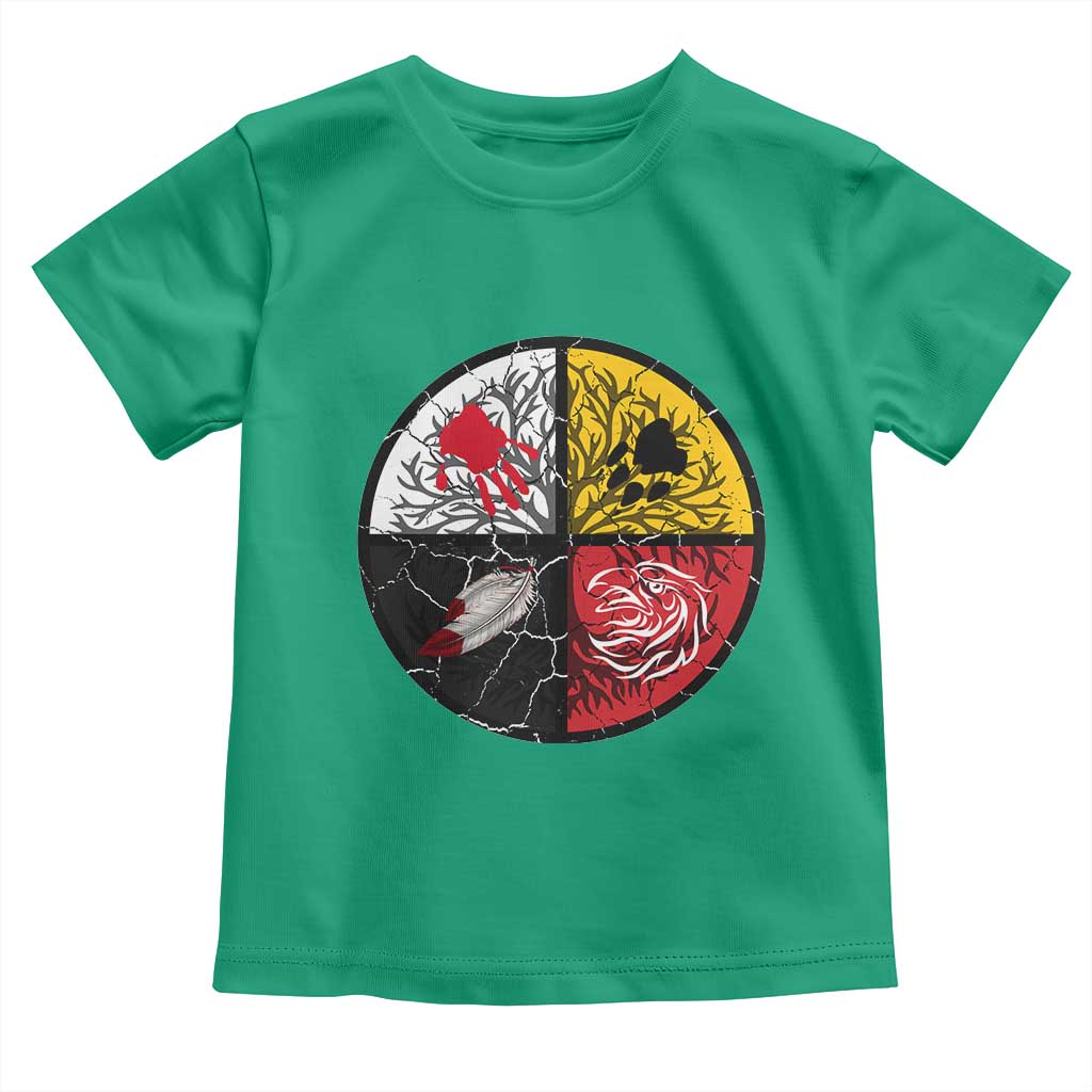 Native American Medicine Wheel MMIW Toddler T Shirt TS14 Irish Green Print Your Wear