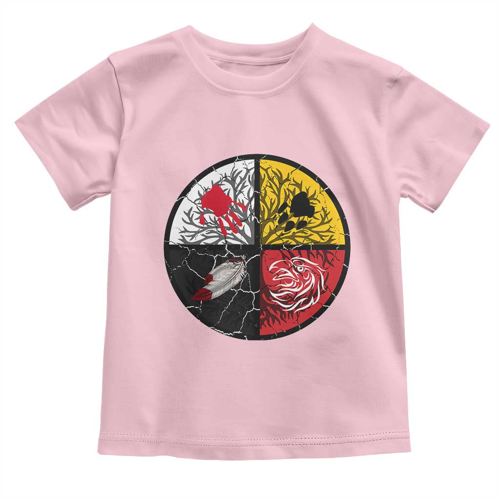 Native American Medicine Wheel MMIW Toddler T Shirt TS14 Light Pink Print Your Wear