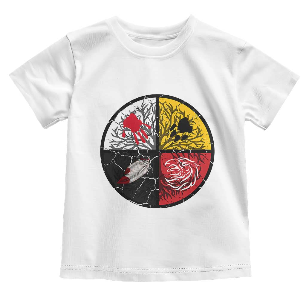 Native American Medicine Wheel MMIW Toddler T Shirt TS14 White Print Your Wear