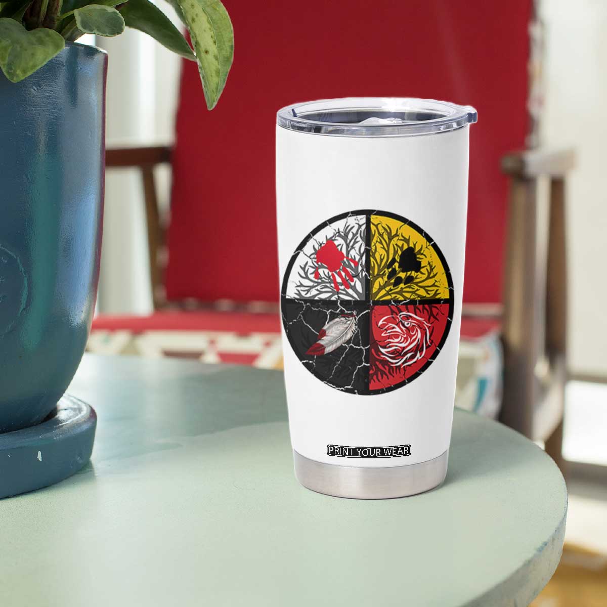 Native American Medicine Wheel MMIW Tumbler Cup TS14 Print Your Wear