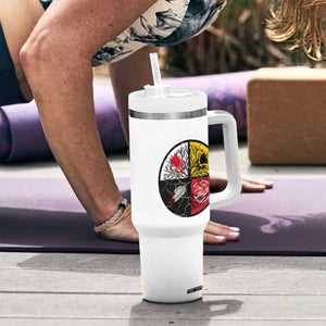 Native American Medicine Wheel MMIW Tumbler With Handle TS14 Print Your Wear