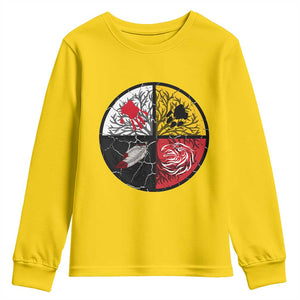 Native American Medicine Wheel MMIW Youth Sweatshirt TS14 Daisy Print Your Wear