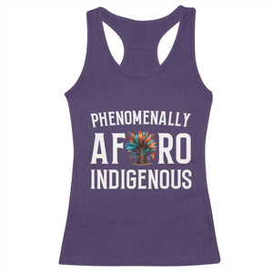 Afro Indigenous Native Pride Phenomenally Indigenous People Racerback Tank Top TS14 Purple Print Your Wear