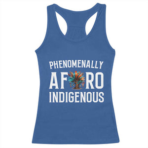 Afro Indigenous Native Pride Phenomenally Indigenous People Racerback Tank Top TS14 Royal Blue Print Your Wear