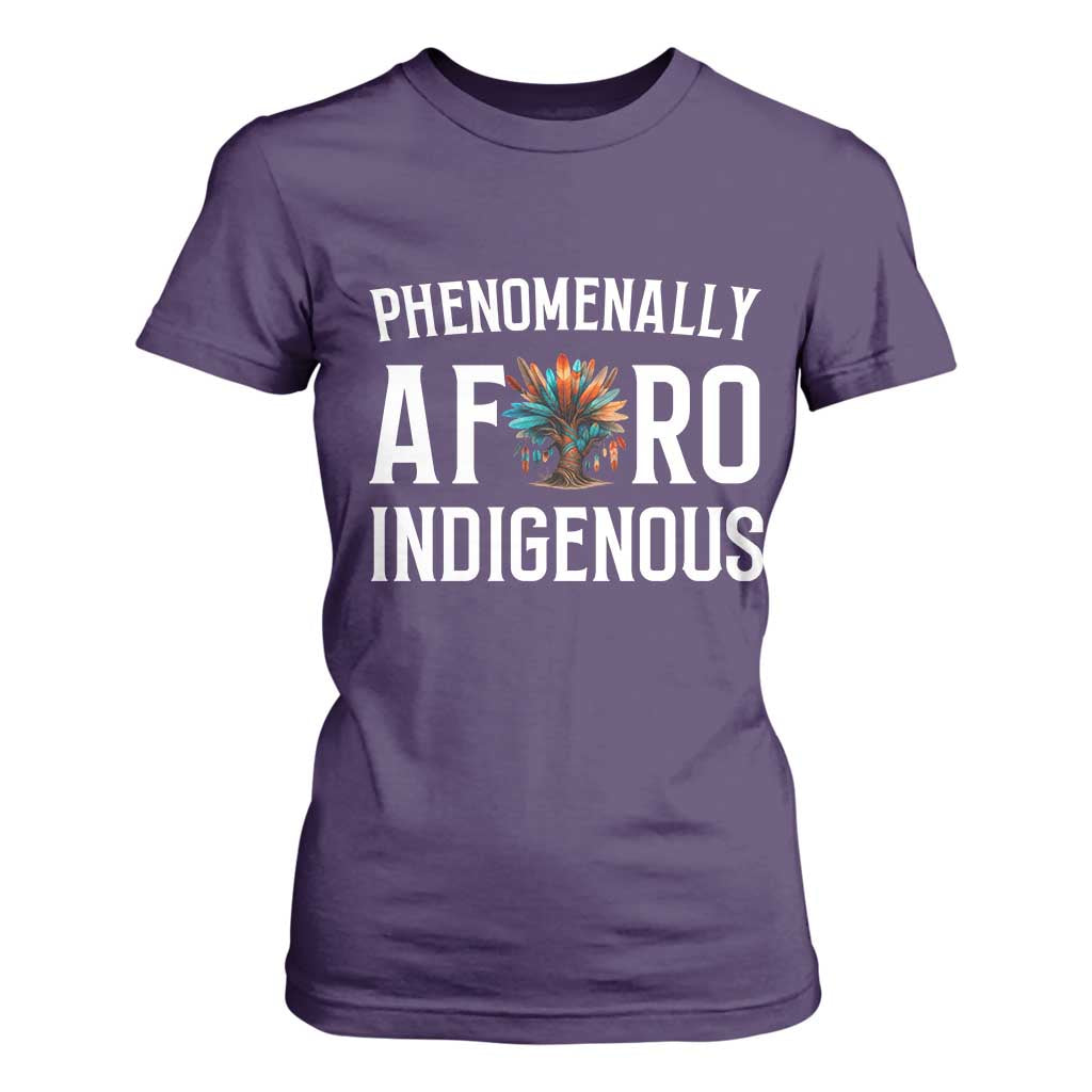 Afro Indigenous Native Pride Phenomenally Indigenous People T Shirt For Women TS14 Purple Print Your Wear