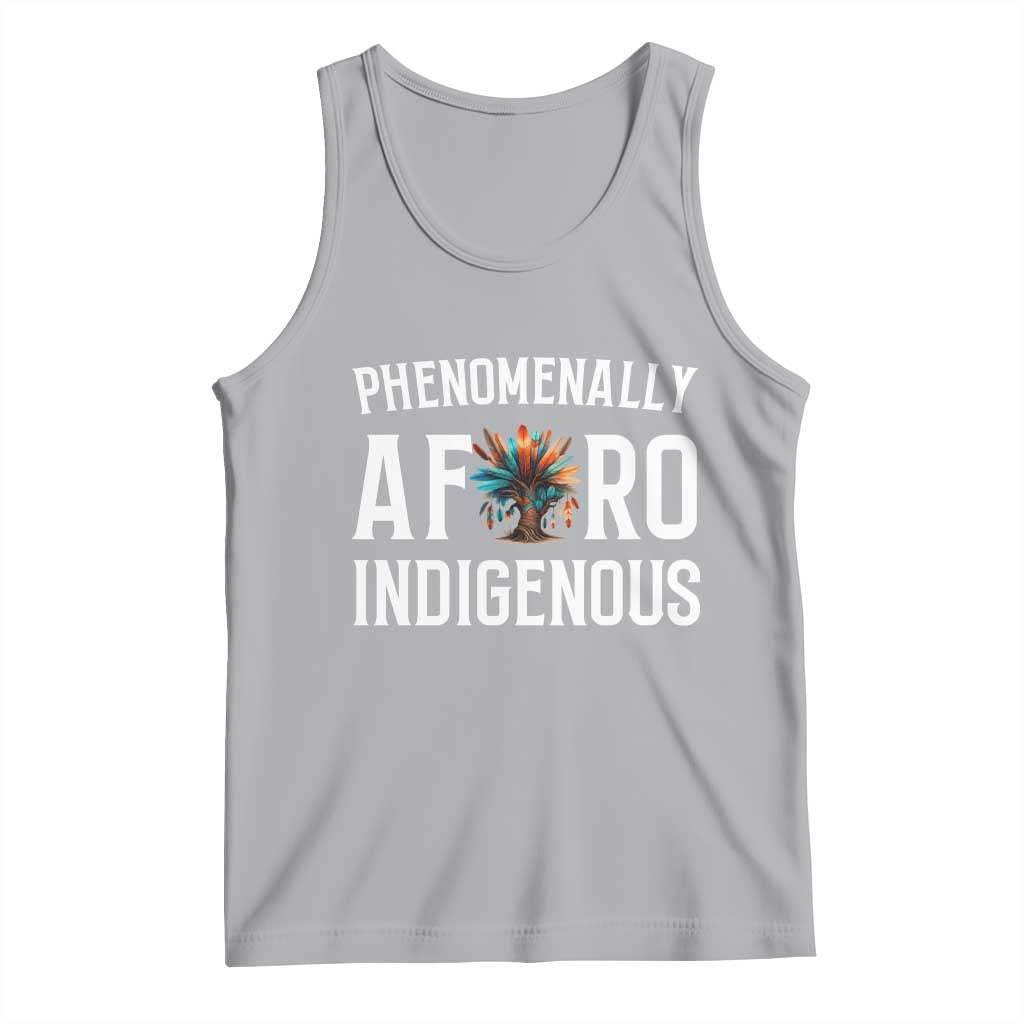 Afro Indigenous Native Pride Phenomenally Indigenous People Tank Top TS14 Athletic Heather Print Your Wear