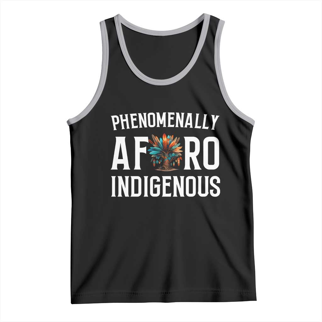 Afro Indigenous Native Pride Phenomenally Indigenous People Tank Top TS14 Black Athletic Heather Print Your Wear