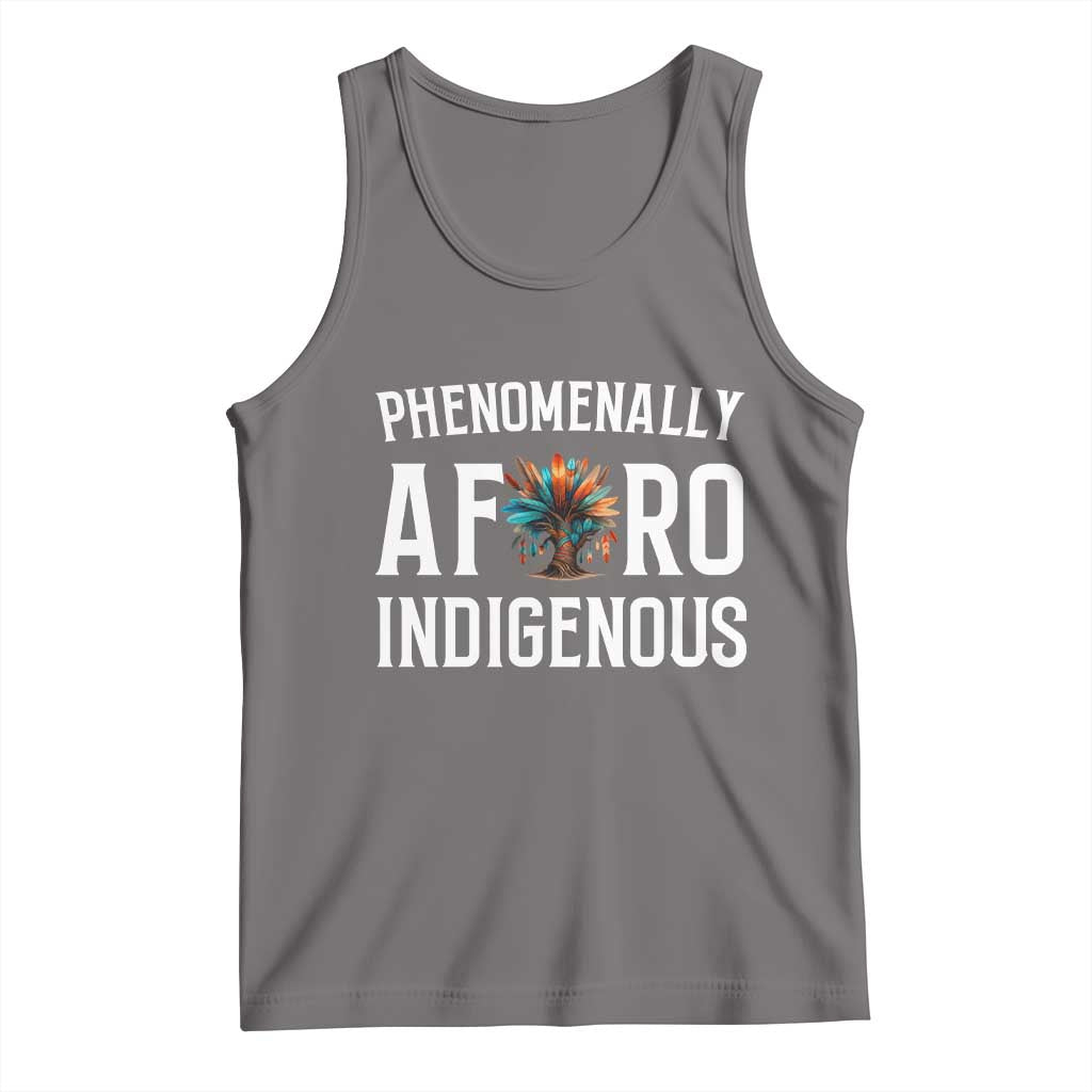 Afro Indigenous Native Pride Phenomenally Indigenous People Tank Top TS14 Deep Heather Print Your Wear