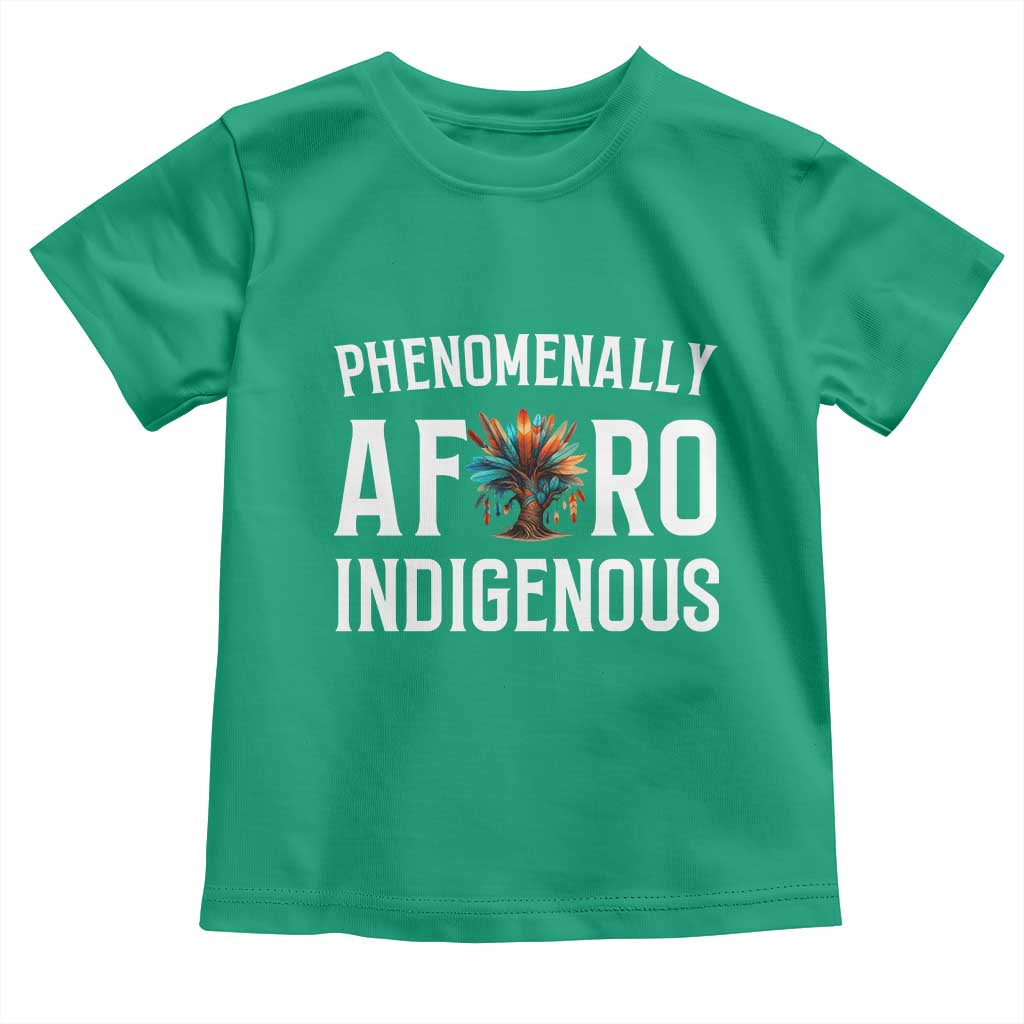 Afro Indigenous Native Pride Phenomenally Indigenous People Toddler T Shirt TS14 Irish Green Print Your Wear