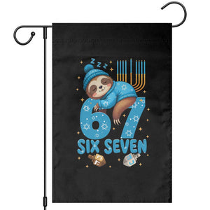 67 Six Seven Meme Garden Flag Funny Hanukkah Sloth TS14 Black Print Your Wear