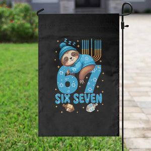 67 Six Seven Meme Garden Flag Funny Hanukkah Sloth TS14 Print Your Wear