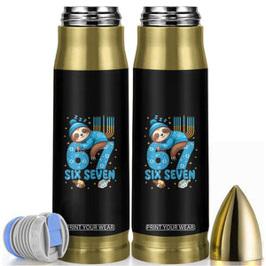 67 Six Seven Meme Bullet Tumbler Funny Hanukkah Sloth TS14 Black Print Your Wear