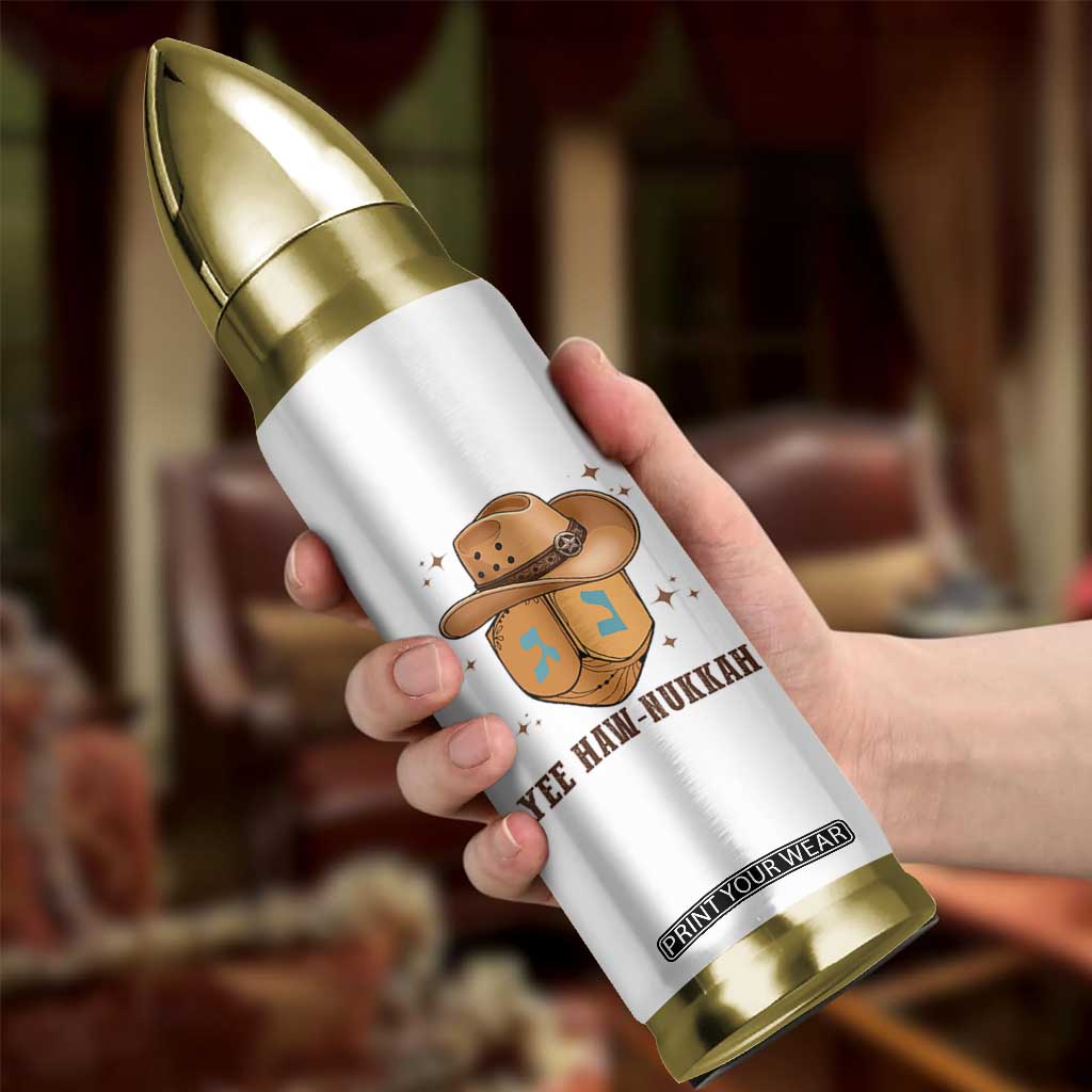 Yee Haw Nukkah Bullet Tumbler Funny Cowboy Hanukkah TS14 Print Your Wear