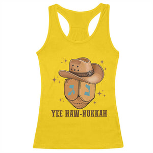 Yee Haw Nukkah Racerback Tank Top Funny Cowboy Hanukkah TS14 Daisy Print Your Wear