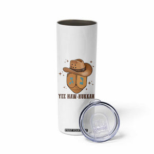 Yee Haw Nukkah Skinny Tumbler Funny Cowboy Hanukkah TS14 Print Your Wear