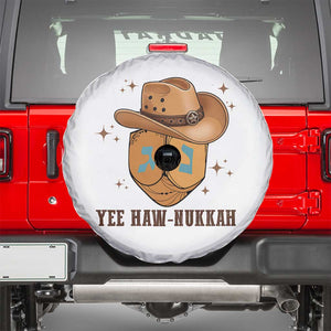 Yee Haw Nukkah Spare Tire Cover Funny Cowboy Hanukkah TS14 White Print Your Wear