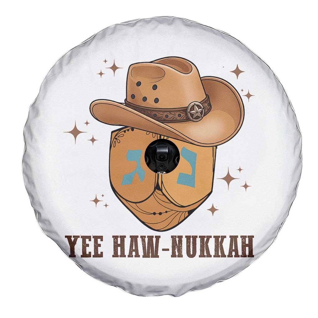 Yee Haw Nukkah Spare Tire Cover Funny Cowboy Hanukkah TS14 Print Your Wear