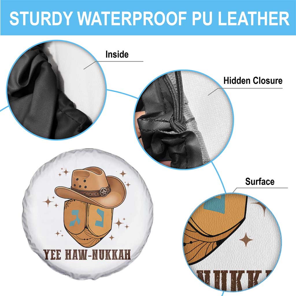 Yee Haw Nukkah Spare Tire Cover Funny Cowboy Hanukkah TS14 Print Your Wear