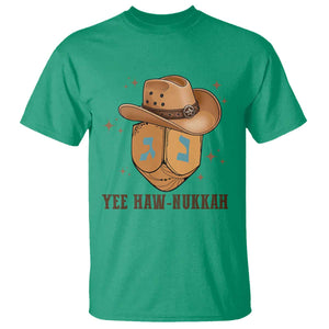 Yee Haw Nukkah T Shirt Funny Cowboy Hanukkah TS14 Irish Green Print Your Wear