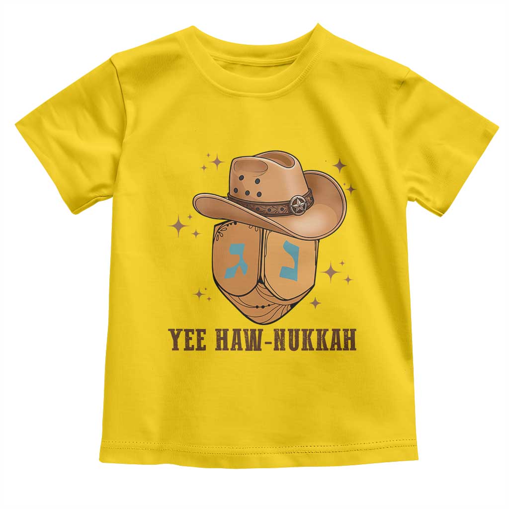 Yee Haw Nukkah Toddler T Shirt Funny Cowboy Hanukkah TS14 Daisy Print Your Wear