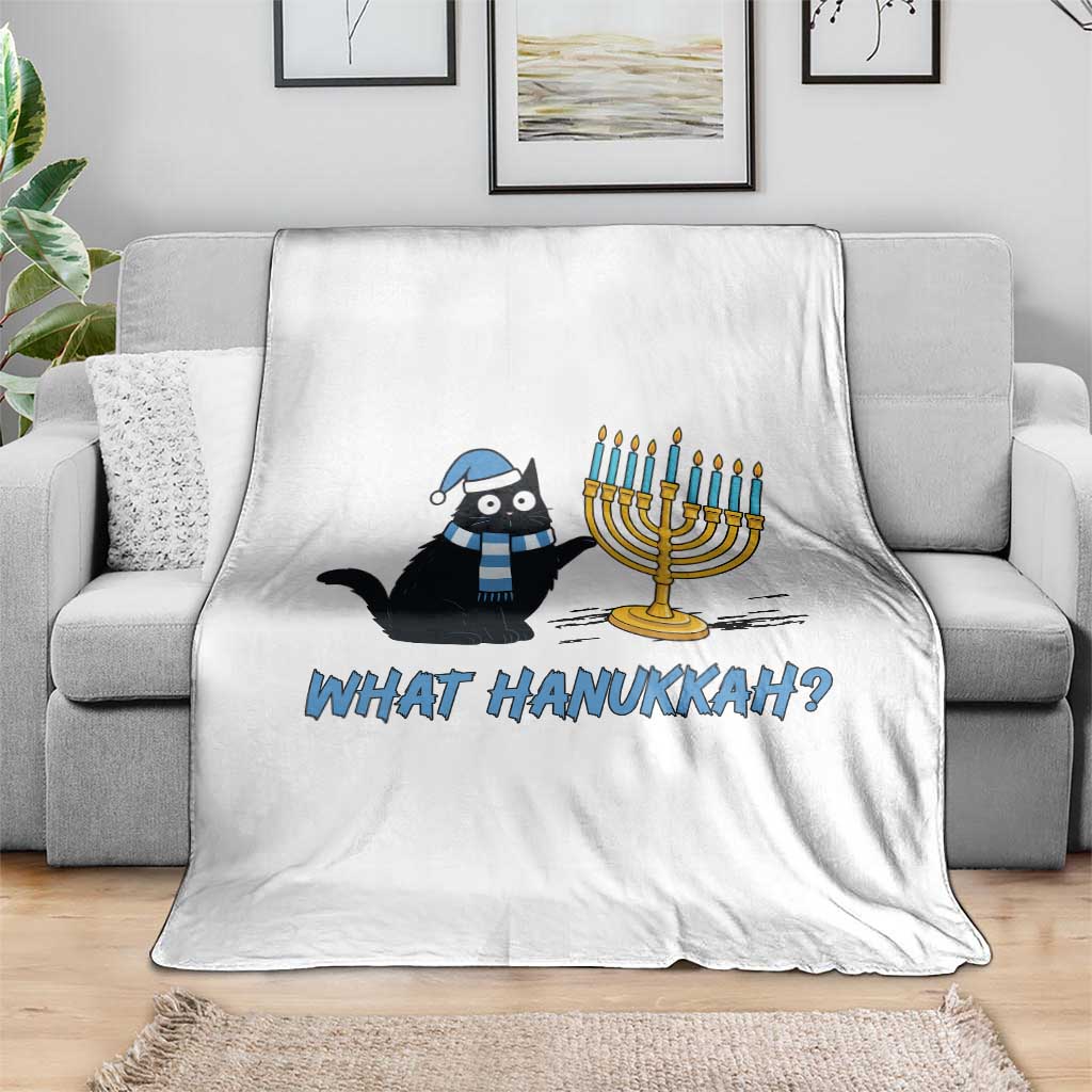Funny Black Cat Hanukkah Chanukah Throw Blanket TS14 Print Your Wear