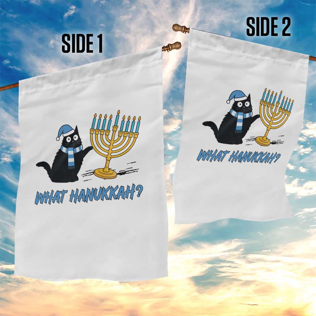 Funny Black Cat Hanukkah Chanukah Garden Flag TS14 Print Your Wear