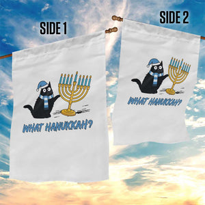 Funny Black Cat Hanukkah Chanukah Garden Flag TS14 Print Your Wear