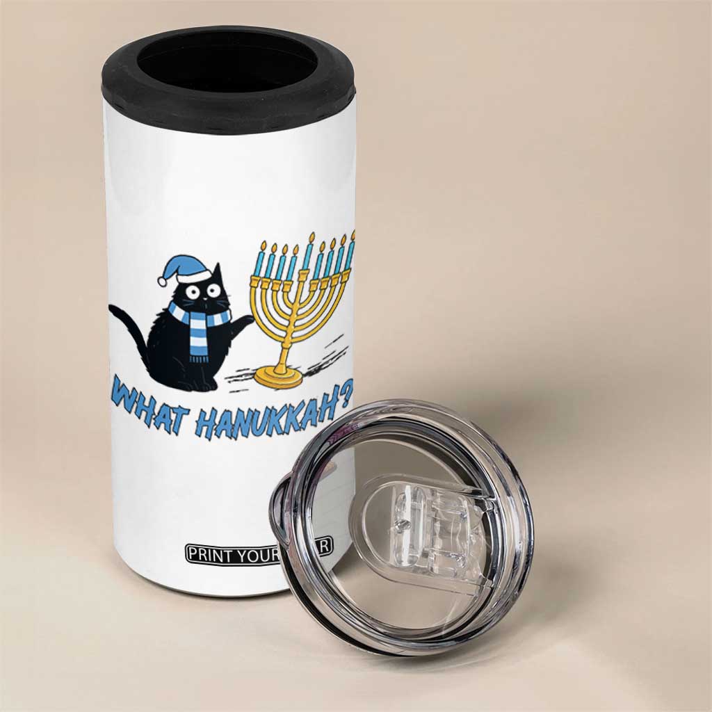Funny Black Cat Hanukkah Chanukah 4 in 1 Can Cooler Tumbler TS14 Print Your Wear