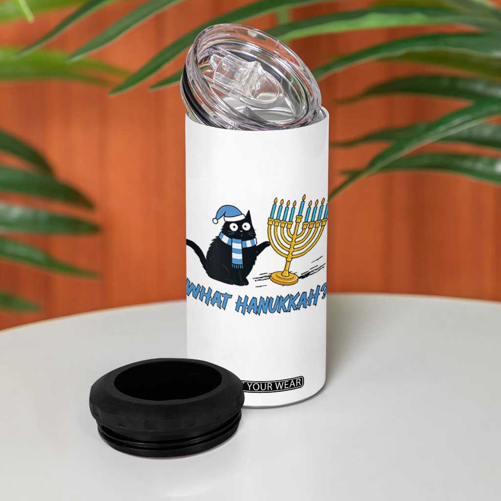 Funny Black Cat Hanukkah Chanukah 4 in 1 Can Cooler Tumbler TS14 Print Your Wear