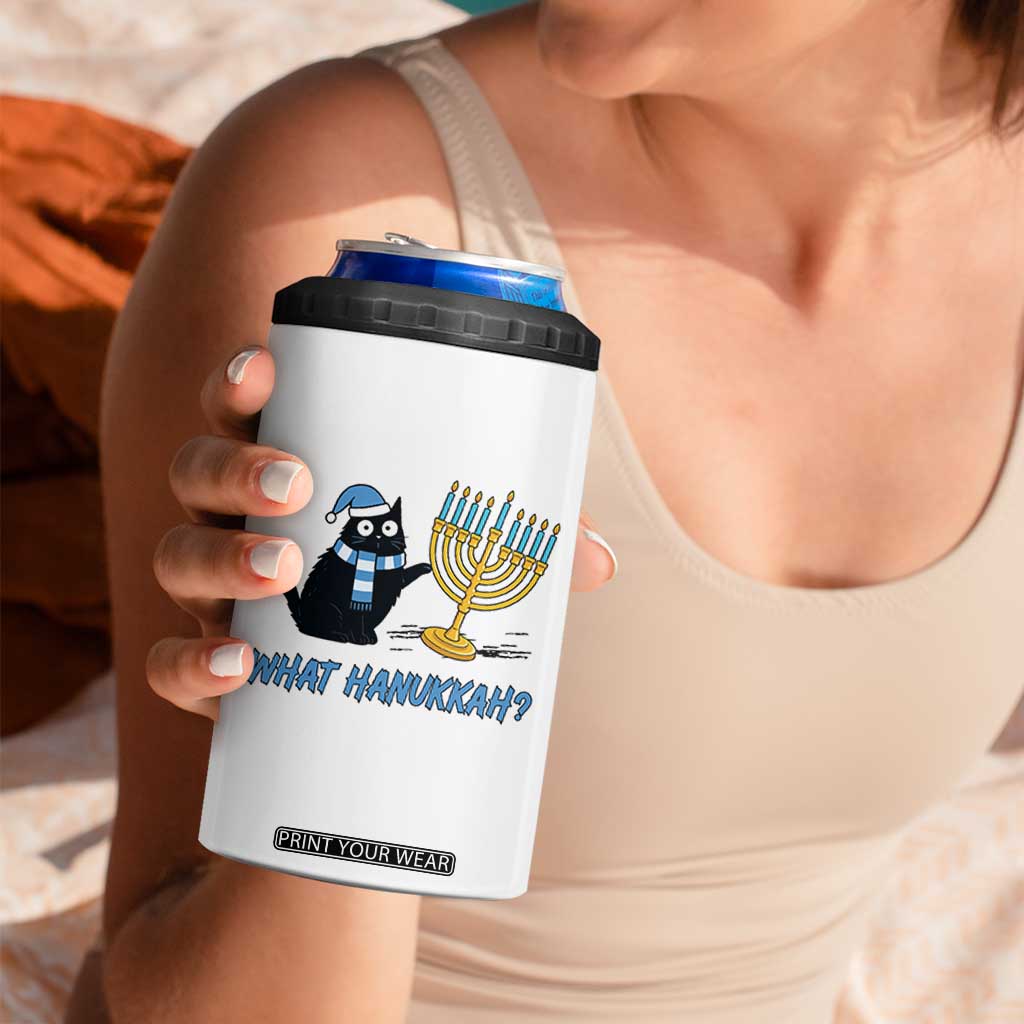 Funny Black Cat Hanukkah Chanukah 4 in 1 Can Cooler Tumbler TS14 Print Your Wear