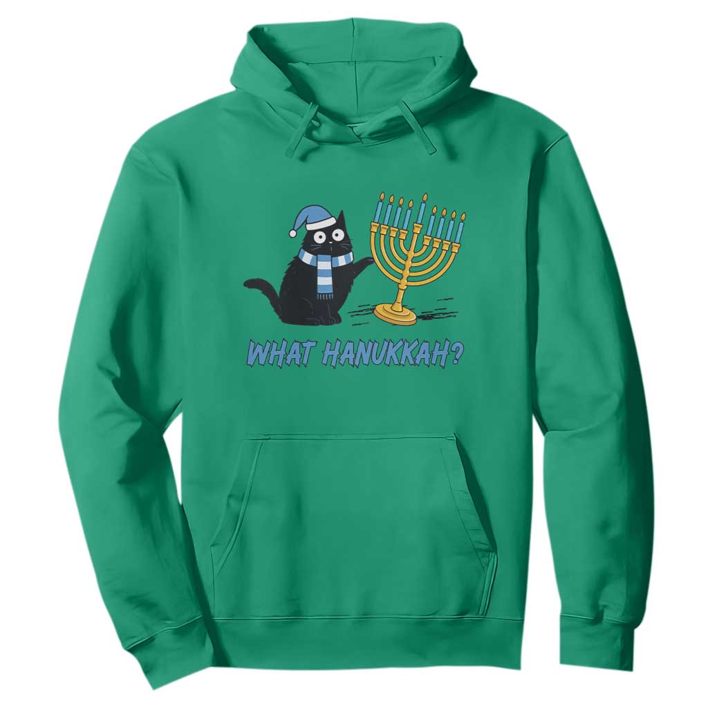 Funny Black Cat Hanukkah Chanukah Hoodie TS14 Irish Green Print Your Wear