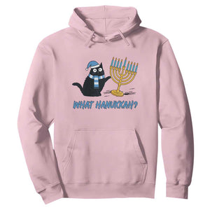 Funny Black Cat Hanukkah Chanukah Hoodie TS14 Light Pink Print Your Wear
