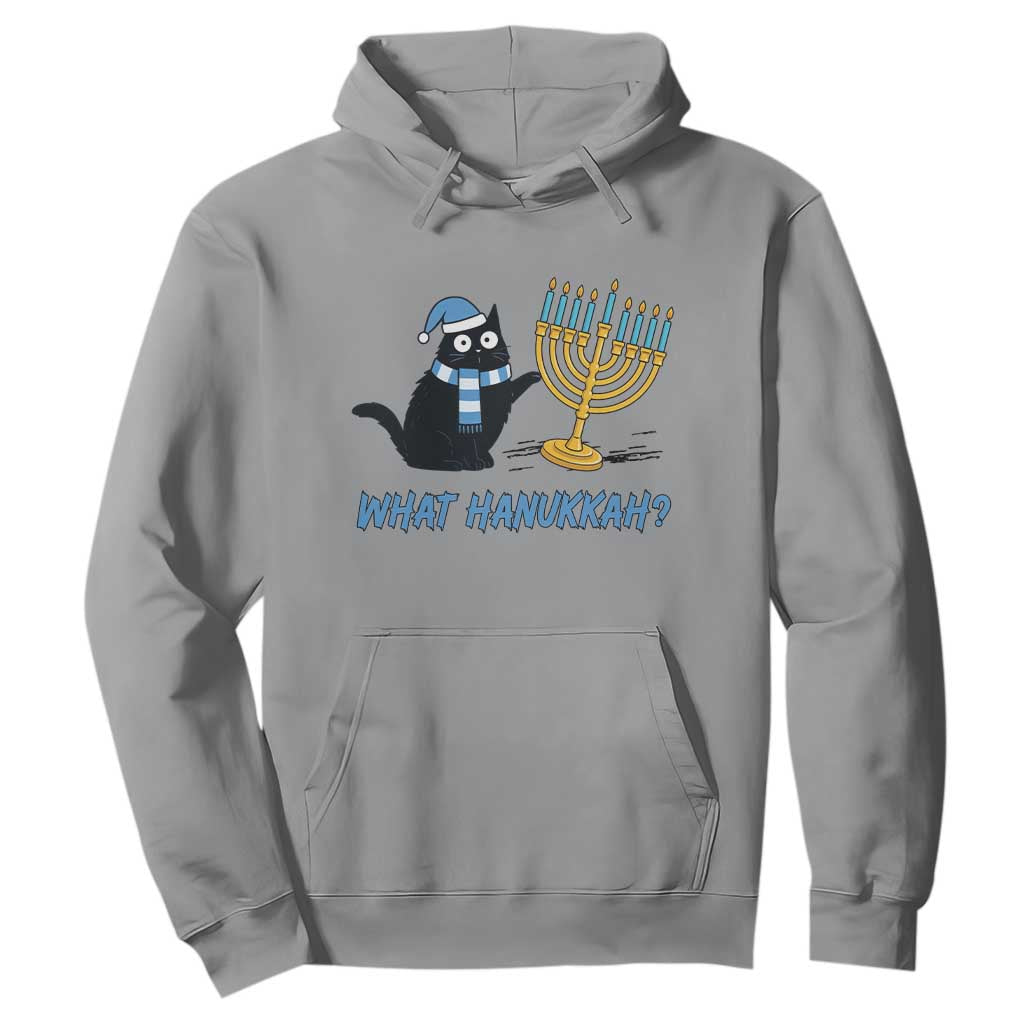 Funny Black Cat Hanukkah Chanukah Hoodie TS14 Sport Gray Print Your Wear