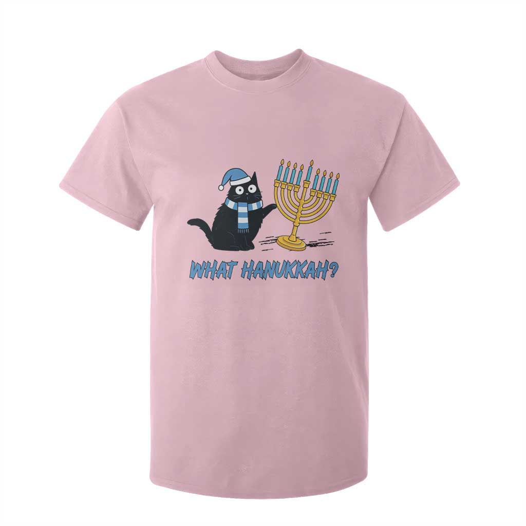 Funny Black Cat Hanukkah Chanukah T Shirt For Kid TS14 Light Pink Print Your Wear