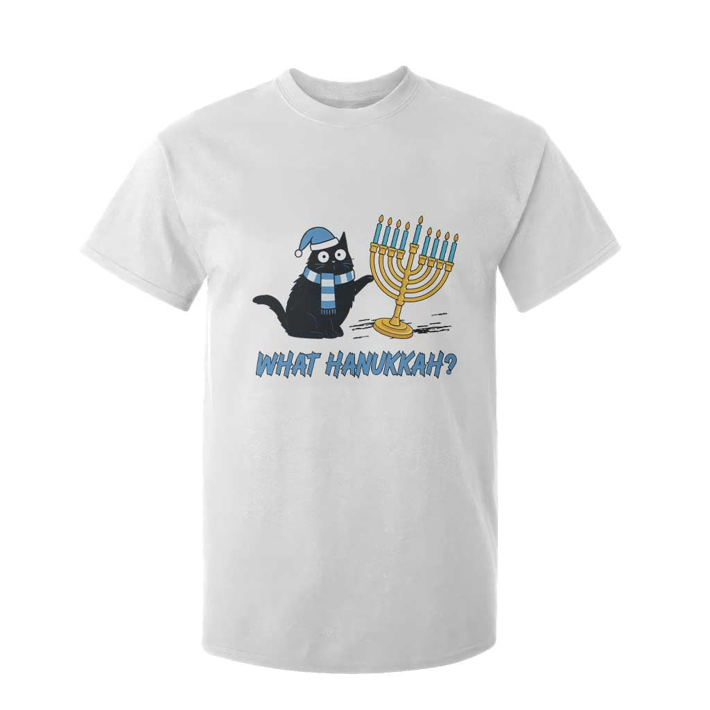 Funny Black Cat Hanukkah Chanukah T Shirt For Kid TS14 White Print Your Wear