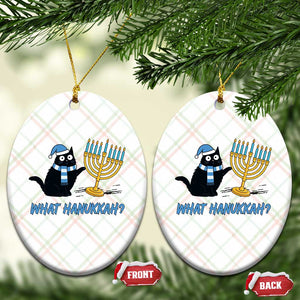 Funny Black Cat Hanukkah Chanukah Ceramic Ornament TS14 Print Your Wear