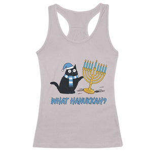 Funny Black Cat Hanukkah Chanukah Racerback Tank Top TS14 Ice Gray Print Your Wear