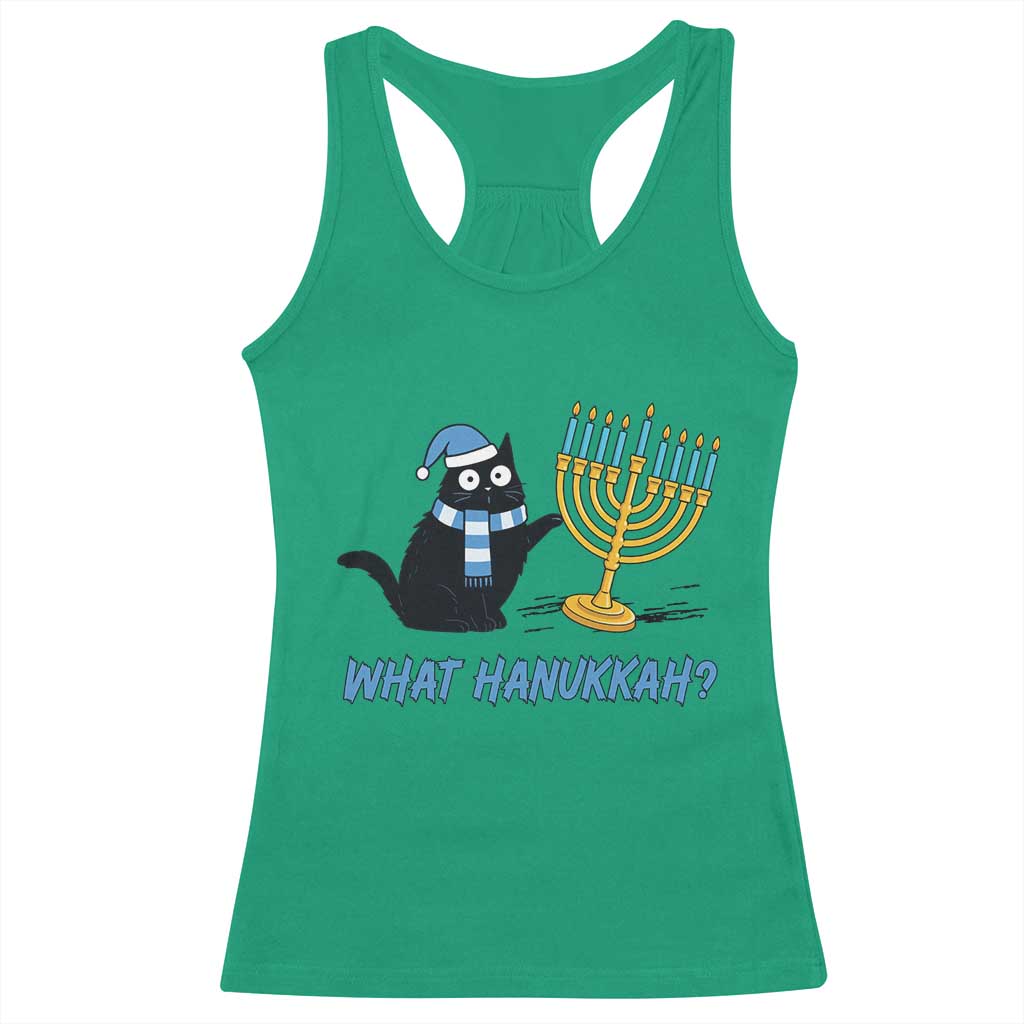 Funny Black Cat Hanukkah Chanukah Racerback Tank Top TS14 Irish Green Print Your Wear