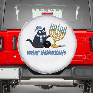 Funny Black Cat Hanukkah Chanukah Spare Tire Cover TS14 White Print Your Wear