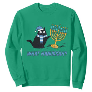Funny Black Cat Hanukkah Chanukah Sweatshirt TS14 Irish Green Print Your Wear