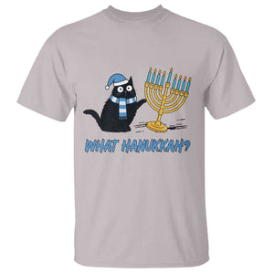 Funny Black Cat Hanukkah Chanukah T Shirt TS14 Ice Gray Print Your Wear