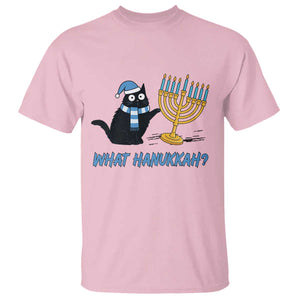 Funny Black Cat Hanukkah Chanukah T Shirt TS14 Light Pink Print Your Wear