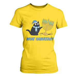 Funny Black Cat Hanukkah Chanukah T Shirt For Women TS14 Daisy Print Your Wear